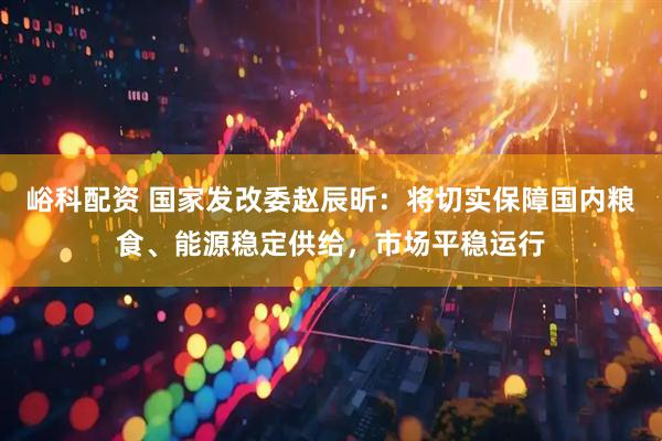 峪科配资 国家发改委赵辰昕：将切实保障国内粮食、能源稳定供给，市场平稳运行